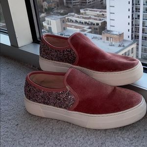 Pink suede shoes from Aldo